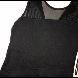 Mesh detail, mini dress